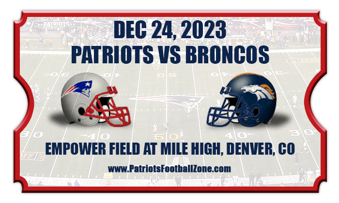 2023 Patriots Vs Broncos