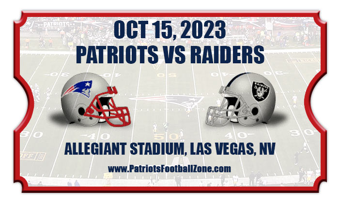 2023 Patriots Vs Raiders