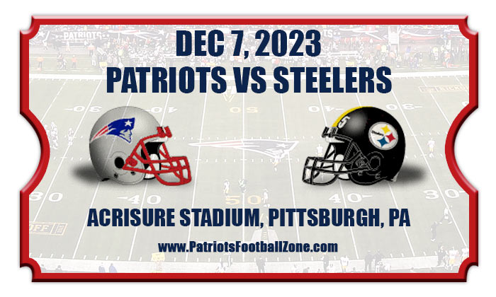 2023 Patriots Vs Steelers