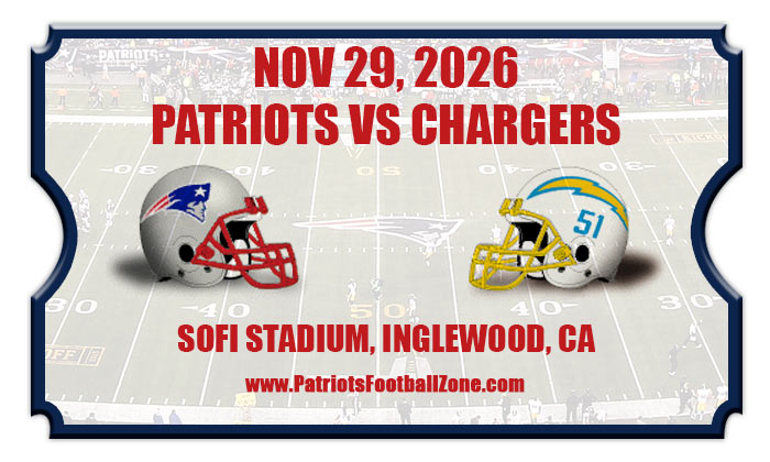 2026 Patriots Vs Chargers