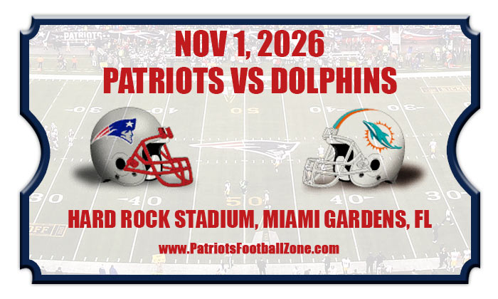 2026 Patriots Vs Dolphins