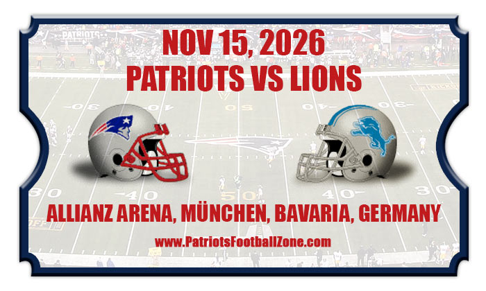 2026 Patriots Vs Lions