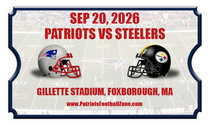 2026 Patriots Vs Steelers