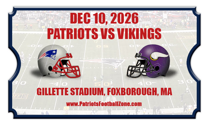 2026 Patriots Vs Vikings